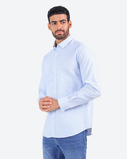 قميص مقلم اكسفور بكم *m-2xl*BeNeshty