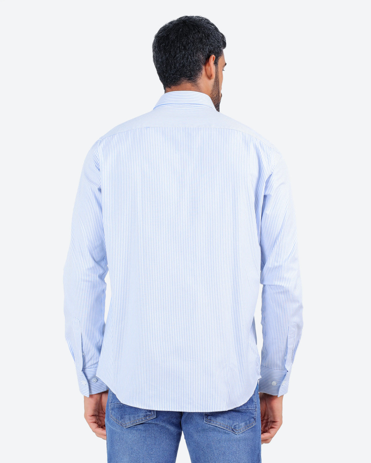 قميص مقلم اكسفور بكم *m-2xl*BeNeshty