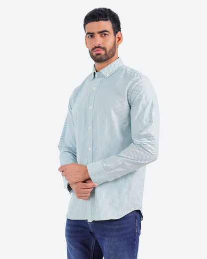 قميص مقلم اكسفور بكم *m-2xl*BeNeshty