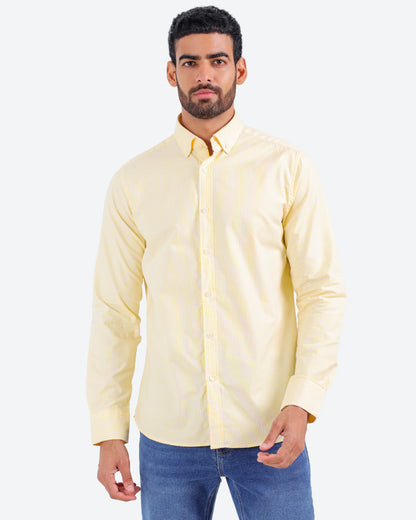 قميص مقلم اكسفور بكم *m-2xl*BeNeshty