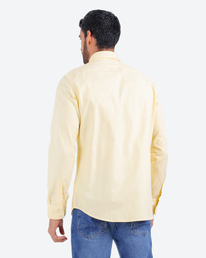 قميص مقلم اكسفور بكم *m-2xl*BeNeshty