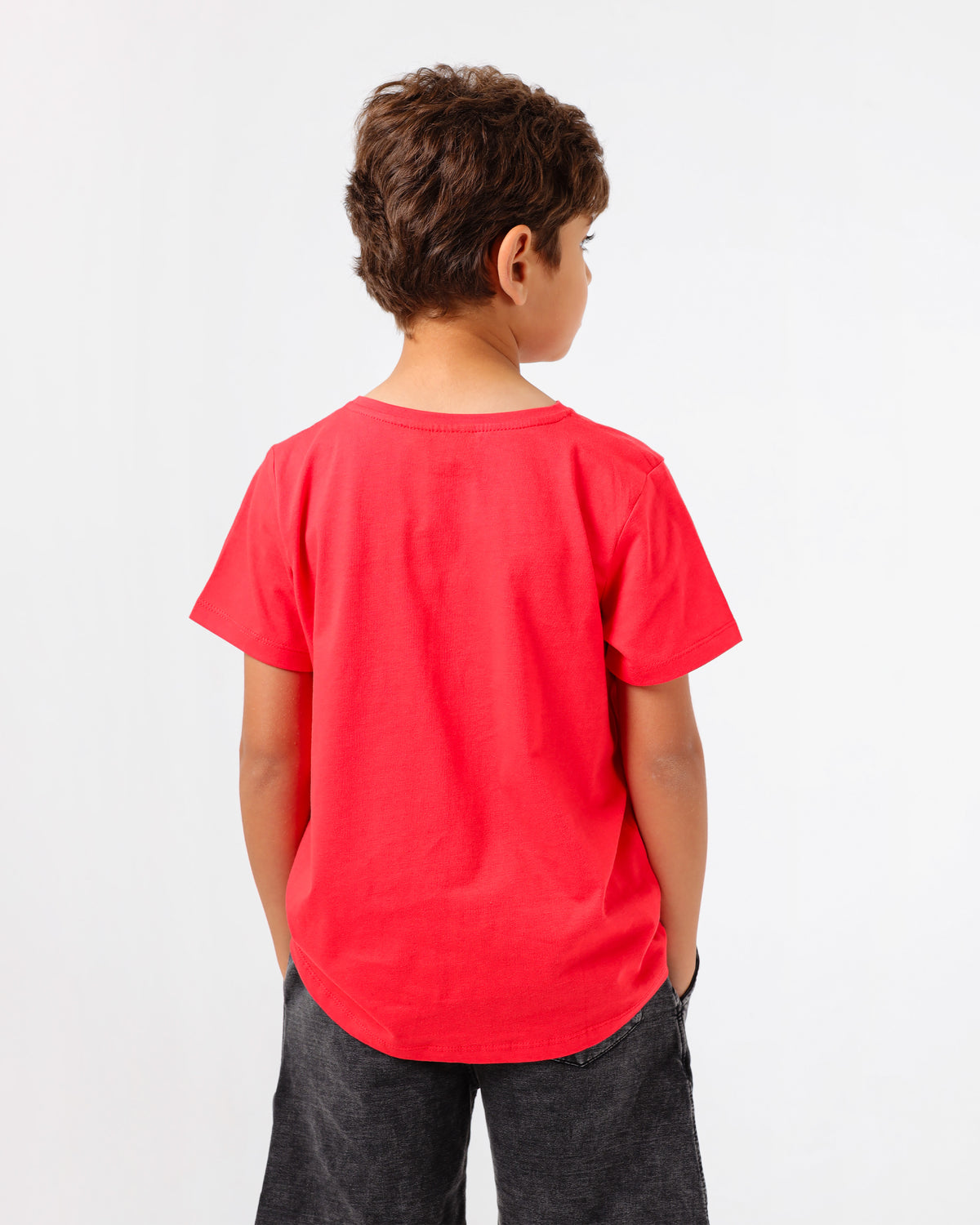 Boys’ Basic Crew Neck T-Shirt