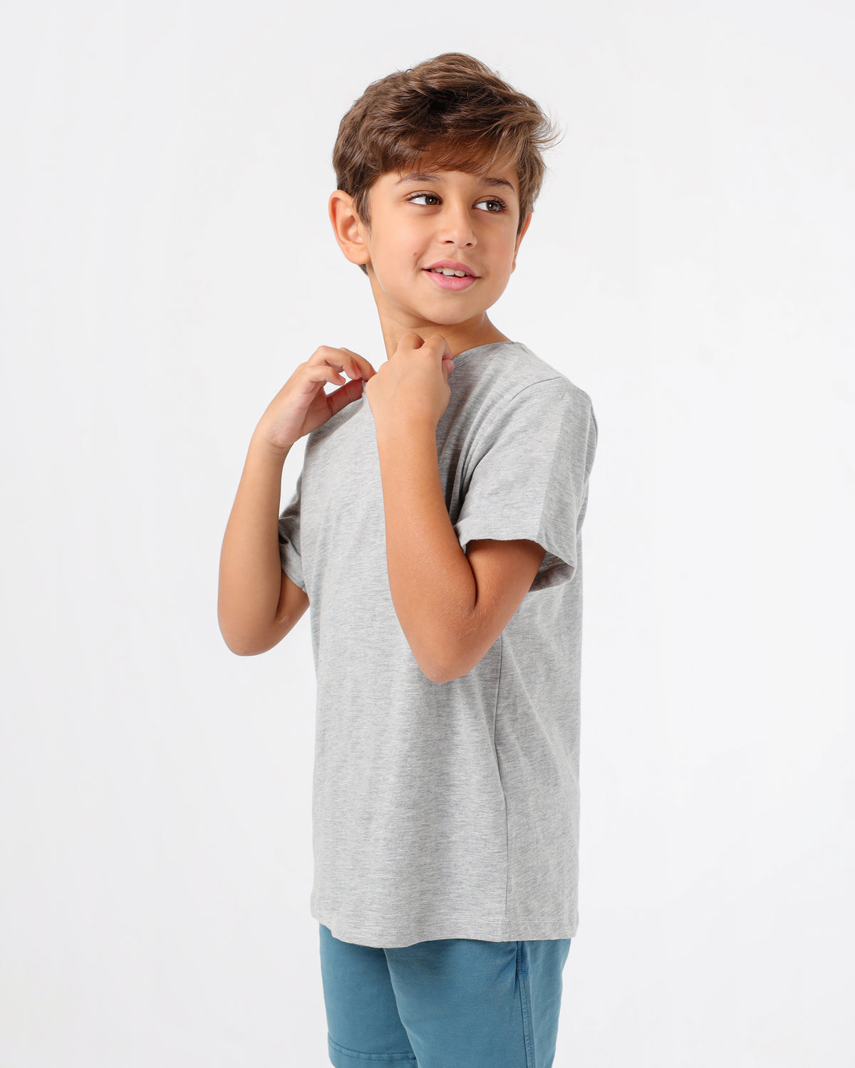 Boys’ Basic Crew Neck T-Shirt
