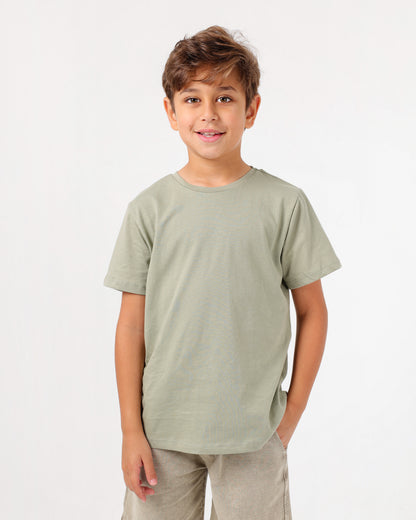 Boys’ Basic Crew Neck T-Shirt