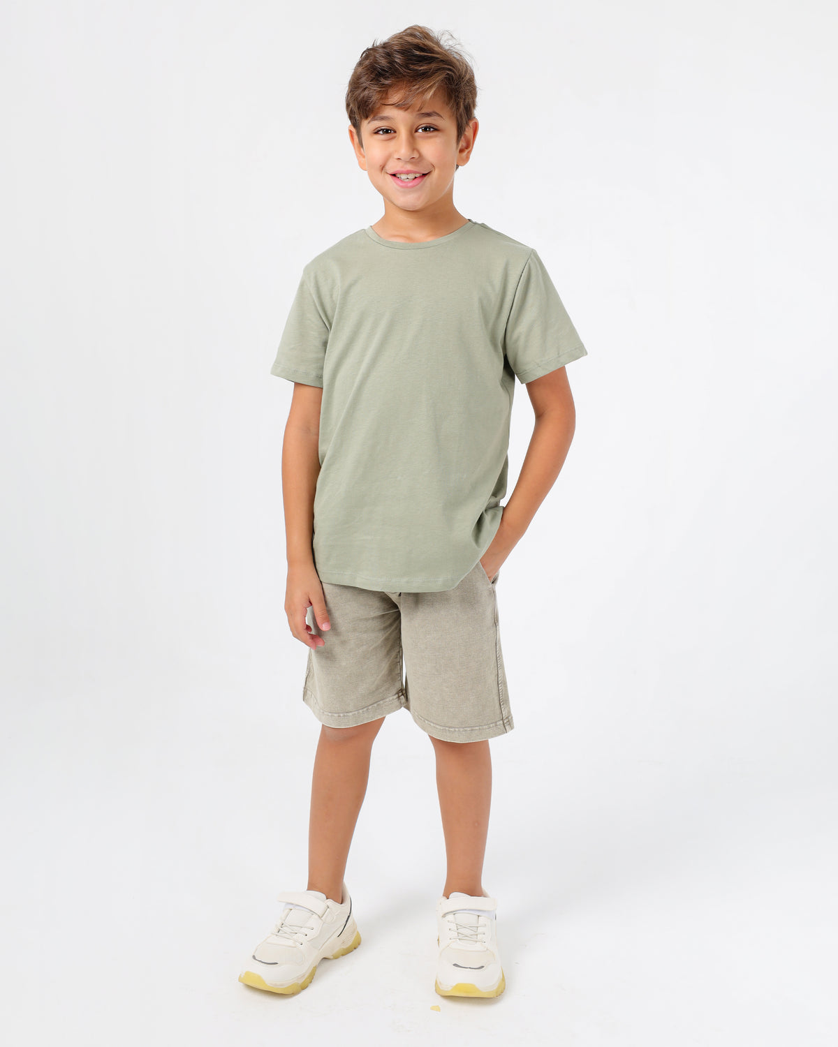 Boys’ Basic Crew Neck T-Shirt