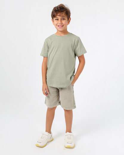 Boys’ Basic Crew Neck T-Shirt