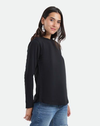 Long-Sleeve Basic T-Shirt