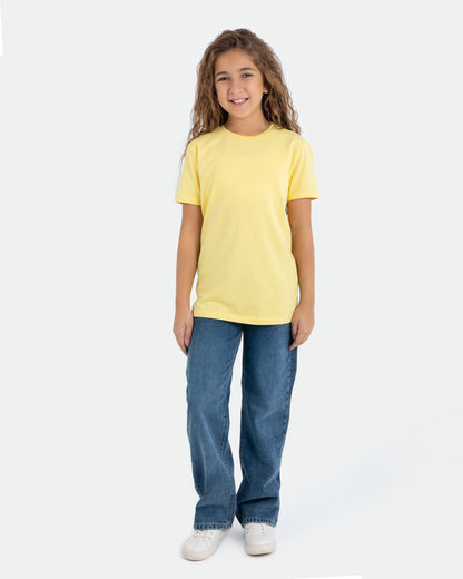 Girls’ Basic Crew Neck T-Shirt