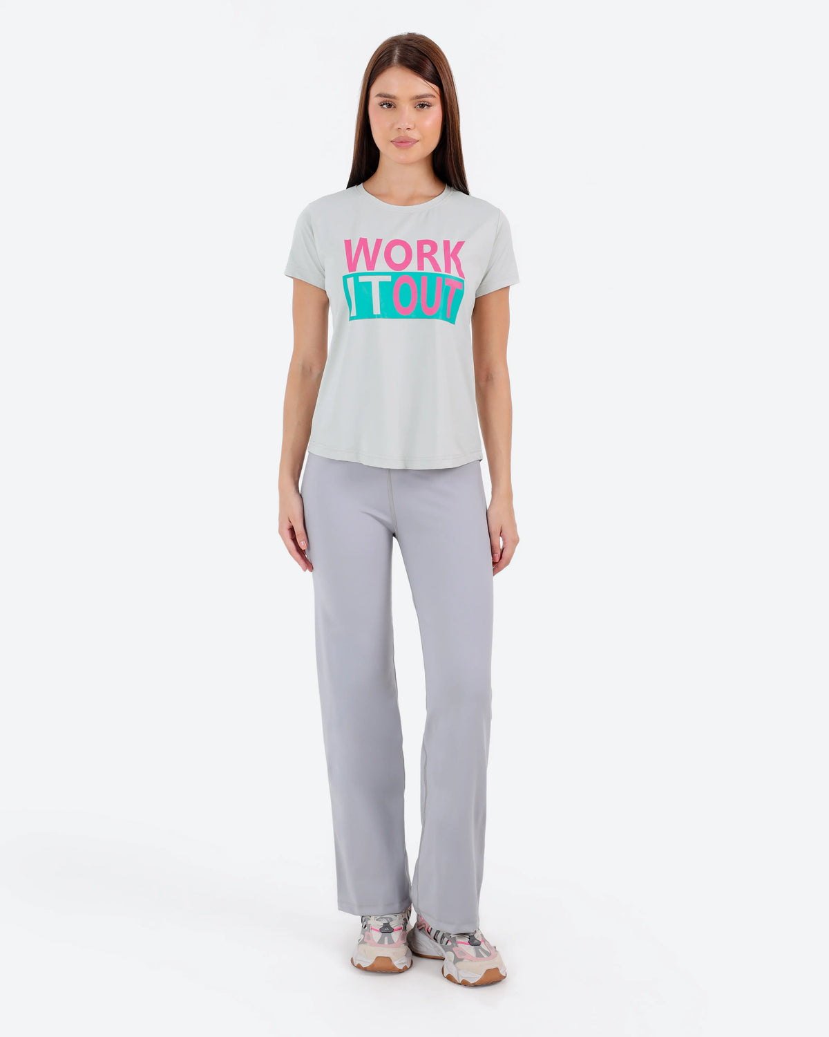 تيشرت روزيتا مطبوعBeNeshty-WORK IT out