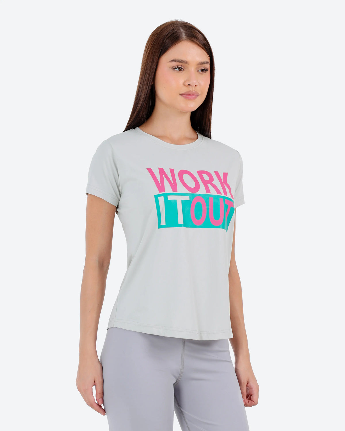 تيشرت روزيتا مطبوعBeNeshty-WORK IT out