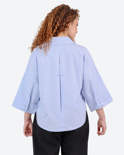 شميز بوبلين3/4 كم ضهر قصات BeNshty S-XL
