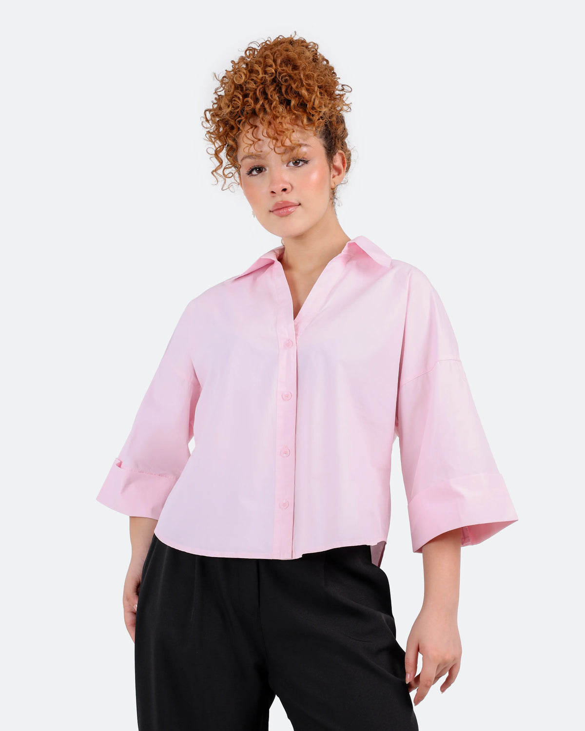 شميز بوبلين3/4 كم ضهر قصات BeNshty S-XL