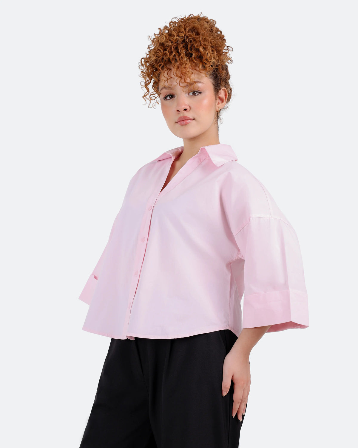 شميز بوبلين3/4 كم ضهر قصات BeNshty S-XL