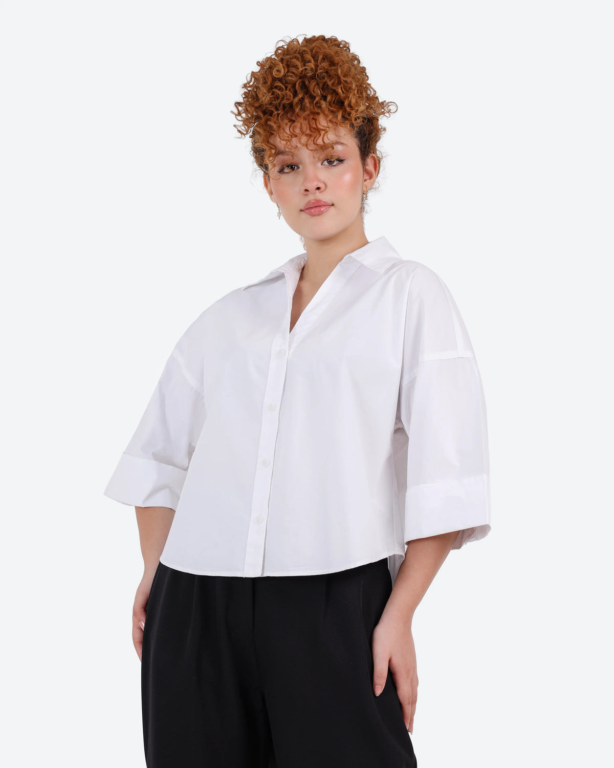 شميز بوبلين3/4 كم ضهر قصات BeNshty S-XL