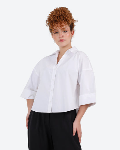شميز بوبلين3/4 كم ضهر قصات BeNshty S-XL