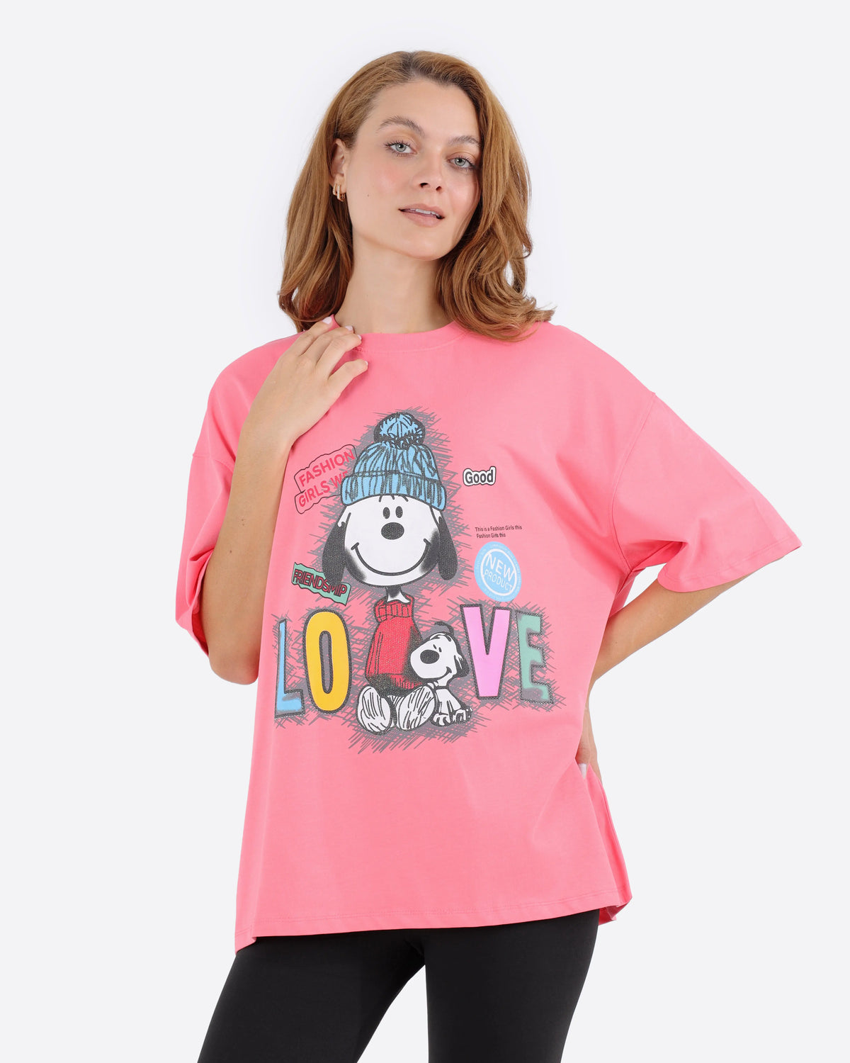 تيشرت اوفر سايز SNOOPY BeNeshty