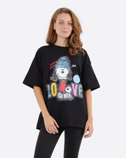 تيشرت اوفر سايز SNOOPY BeNeshty
