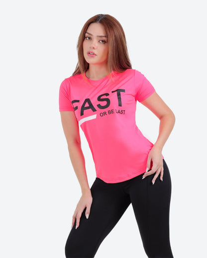 تيشرت نص كم روزيتا مطبوع FAST BeNeshty