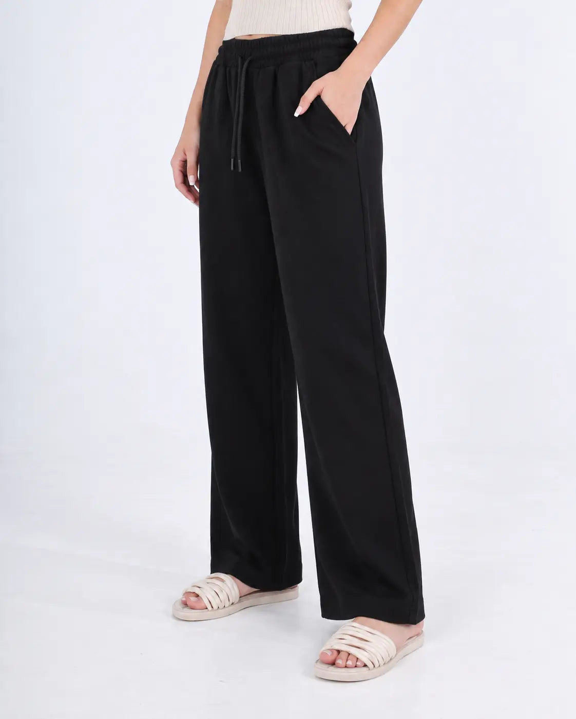 بنطلون وايد لبج انترلوك S-2XL*BeNeshty*