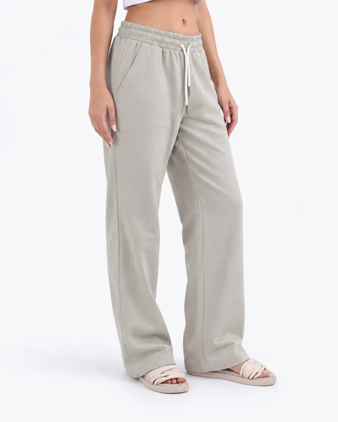 بنطلون وايد لبج انترلوك S-2XL*BeNeshty*