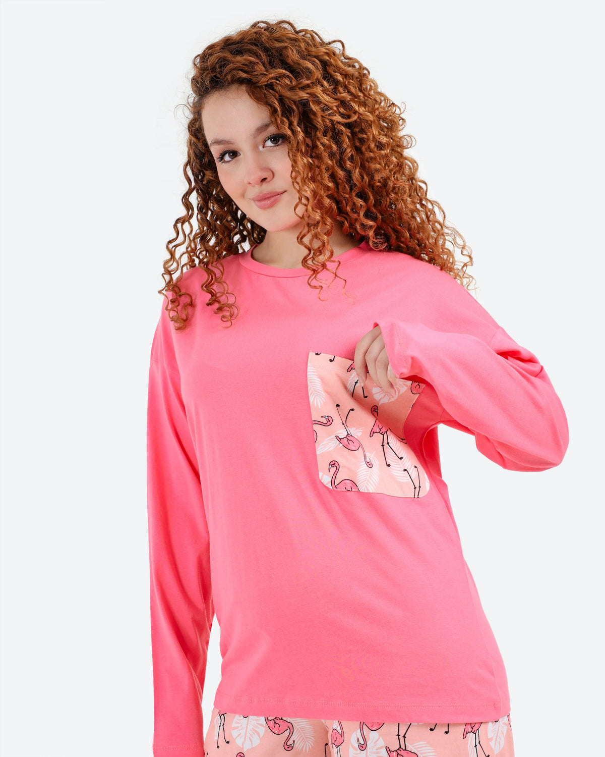 بيجامه كم (خريفي) بنطلون فلامنجو Be S-XL