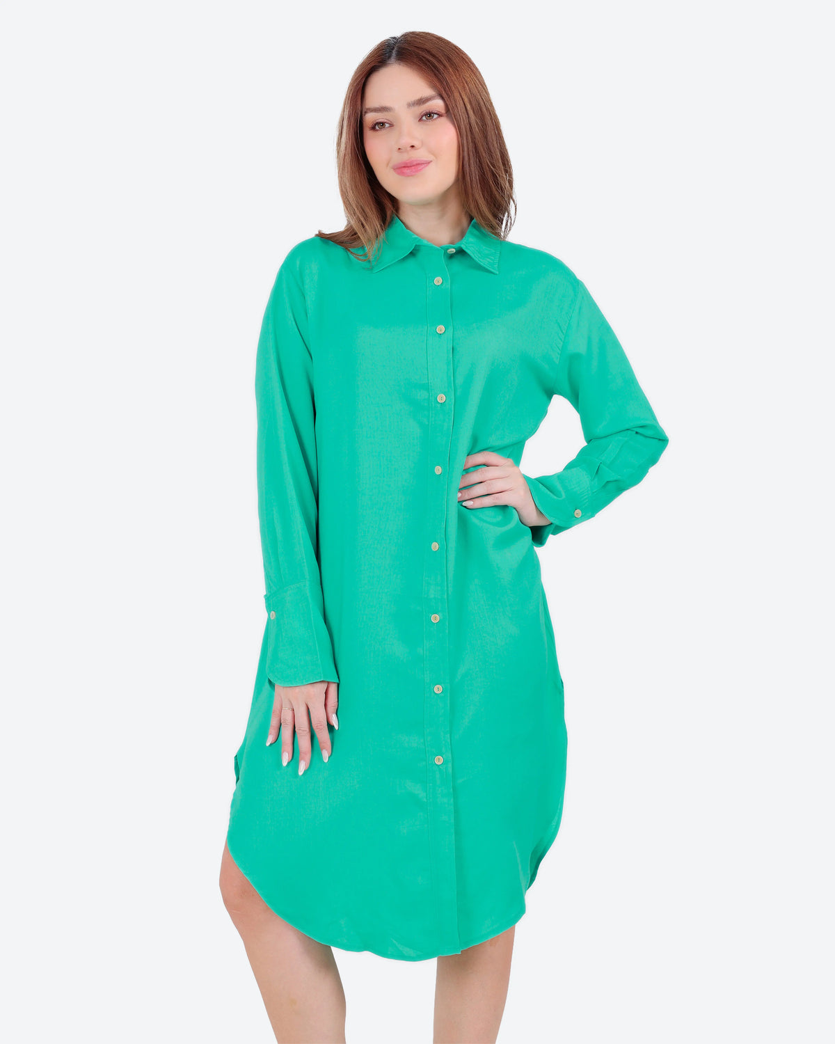 فستان كم باندا وزراير *S-2XL*BeNeshty*