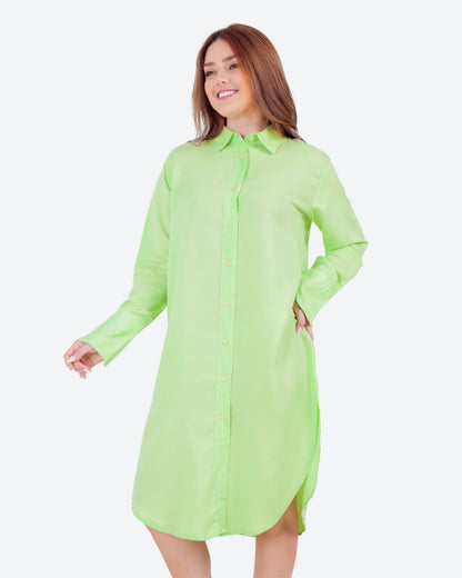 فستان كم باندا وزراير *S-2XL*BeNeshty*