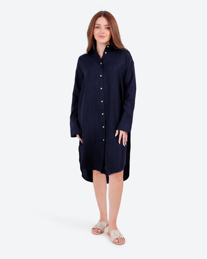 فستان كم باندا وزراير *S-2XL*BeNeshty*