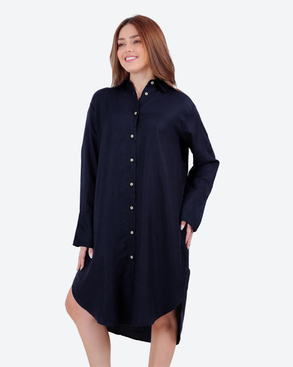 فستان كم باندا وزراير *S-2XL*BeNeshty*