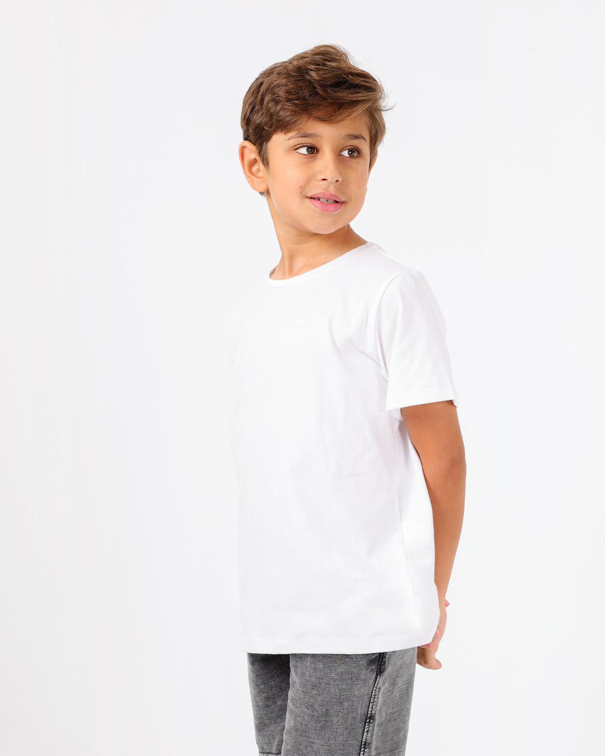 Boys’ Basic Crew Neck T-Shirt