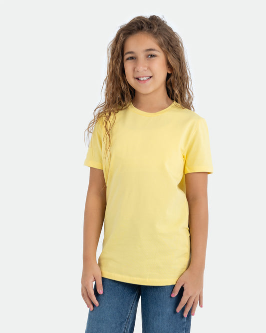 Girls’ Basic Crew Neck T-Shirt