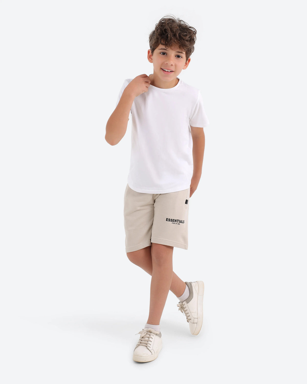 شورت اطفالي فلتو مطبوع ESSENTIALS-BeNeshty-8-14