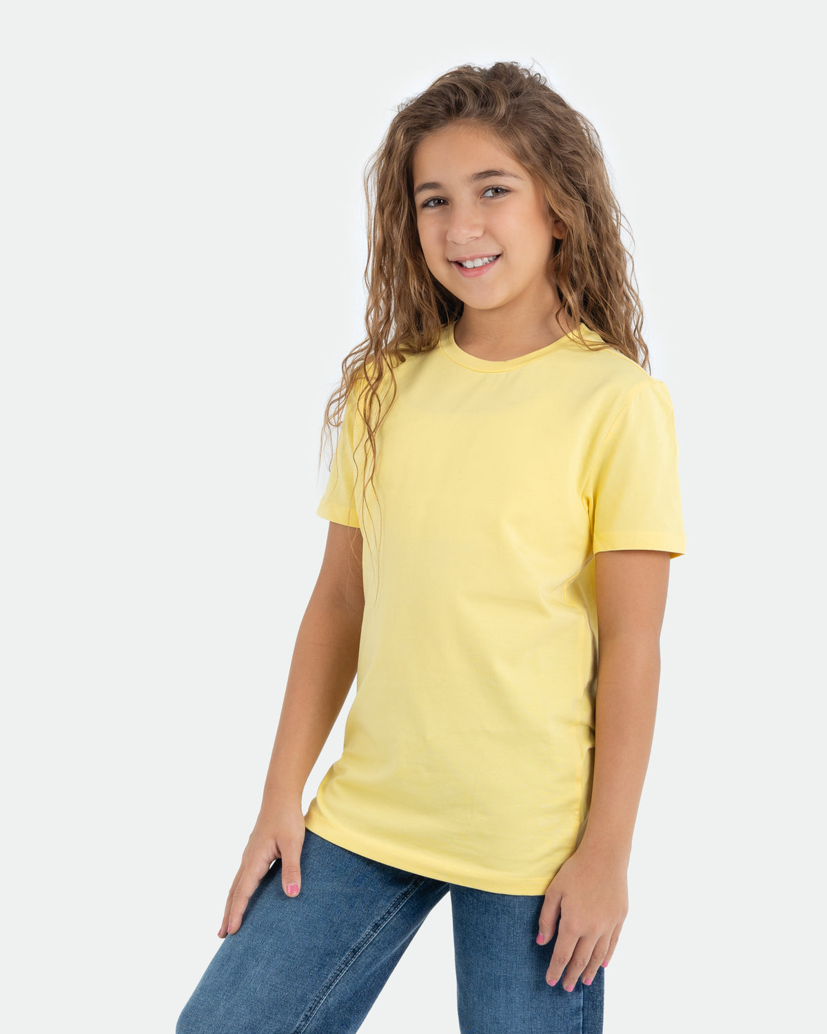Girls’ Basic Crew Neck T-Shirt