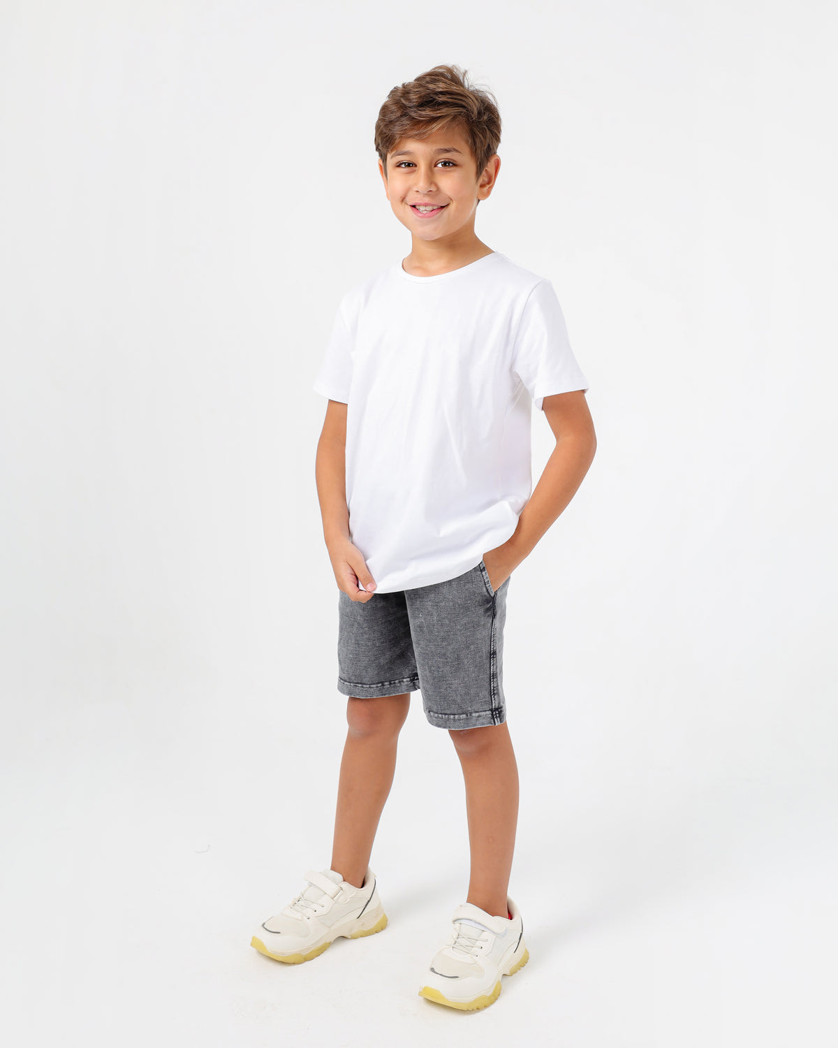 Boys’ Basic Crew Neck T-Shirt