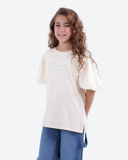 يشيرت راوند كم منفوخ Chic