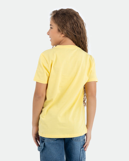 Girls’ Basic Crew Neck T-Shirt