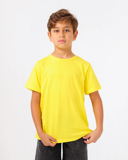 Boys’ Basic Crew Neck T-Shirt