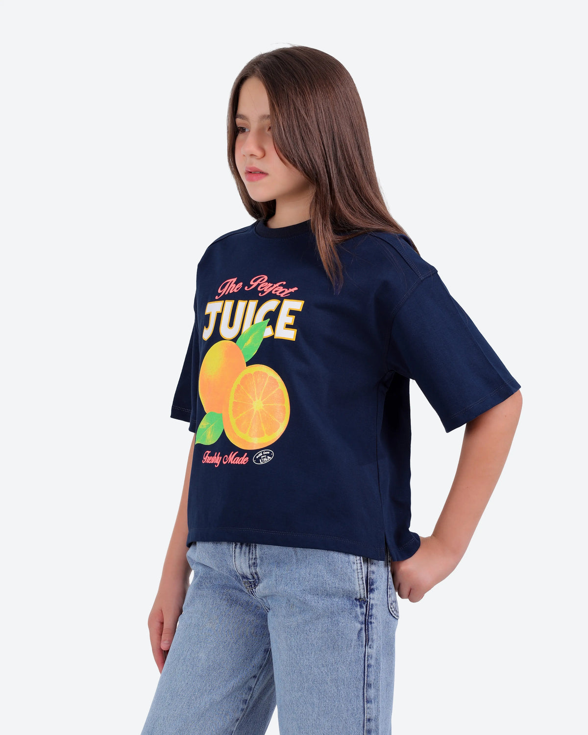تيشيرت قطنorange juice CRICKET