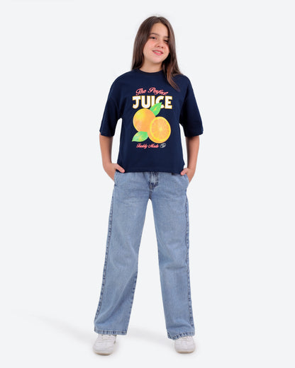تيشيرت قطنorange juice CRICKET