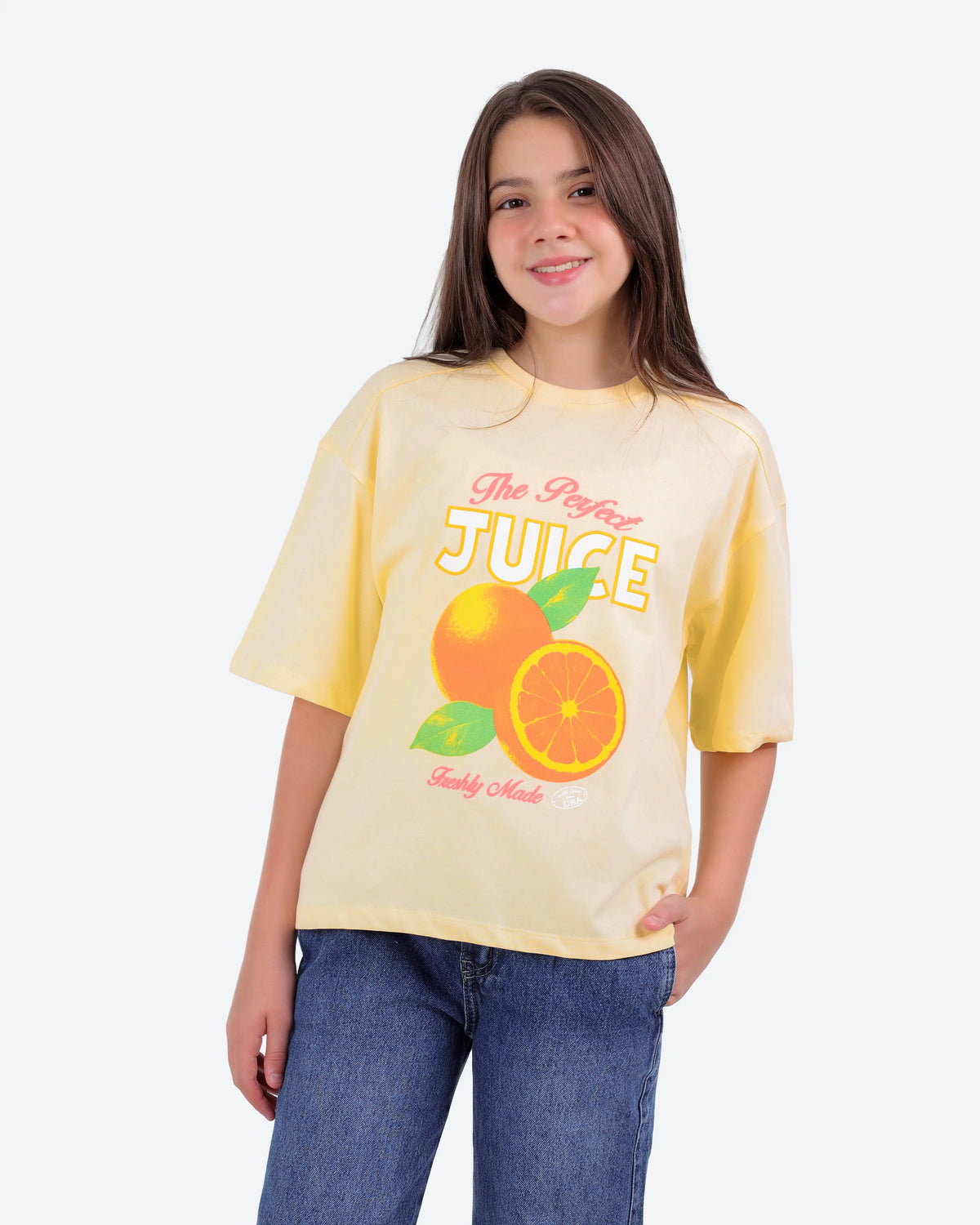 تيشيرت قطنorange juice CRICKET