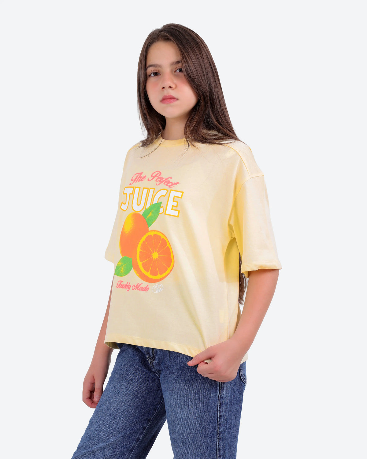 تيشيرت قطنorange juice CRICKET