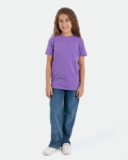 Girls’ Basic Crew Neck T-Shirt