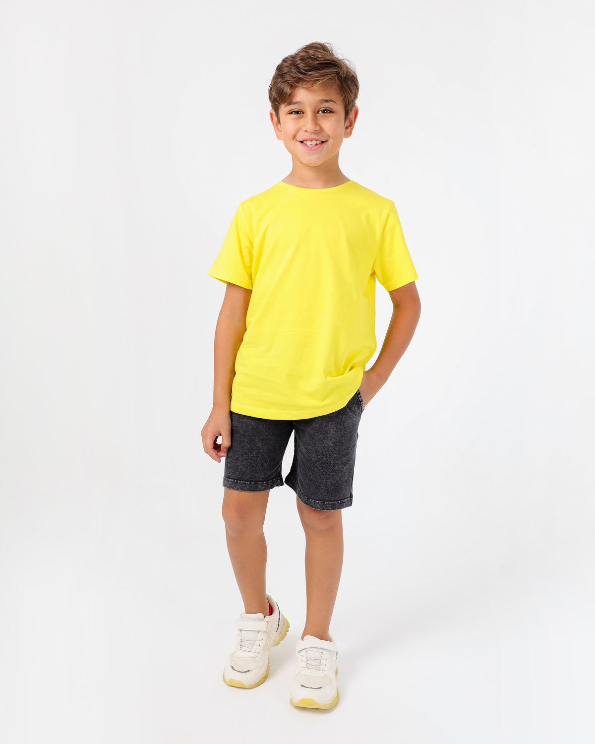 Boys’ Basic Crew Neck T-Shirt