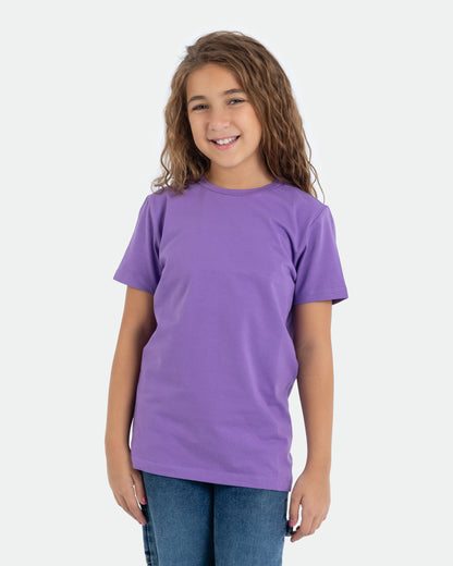 Girls’ Basic Crew Neck T-Shirt