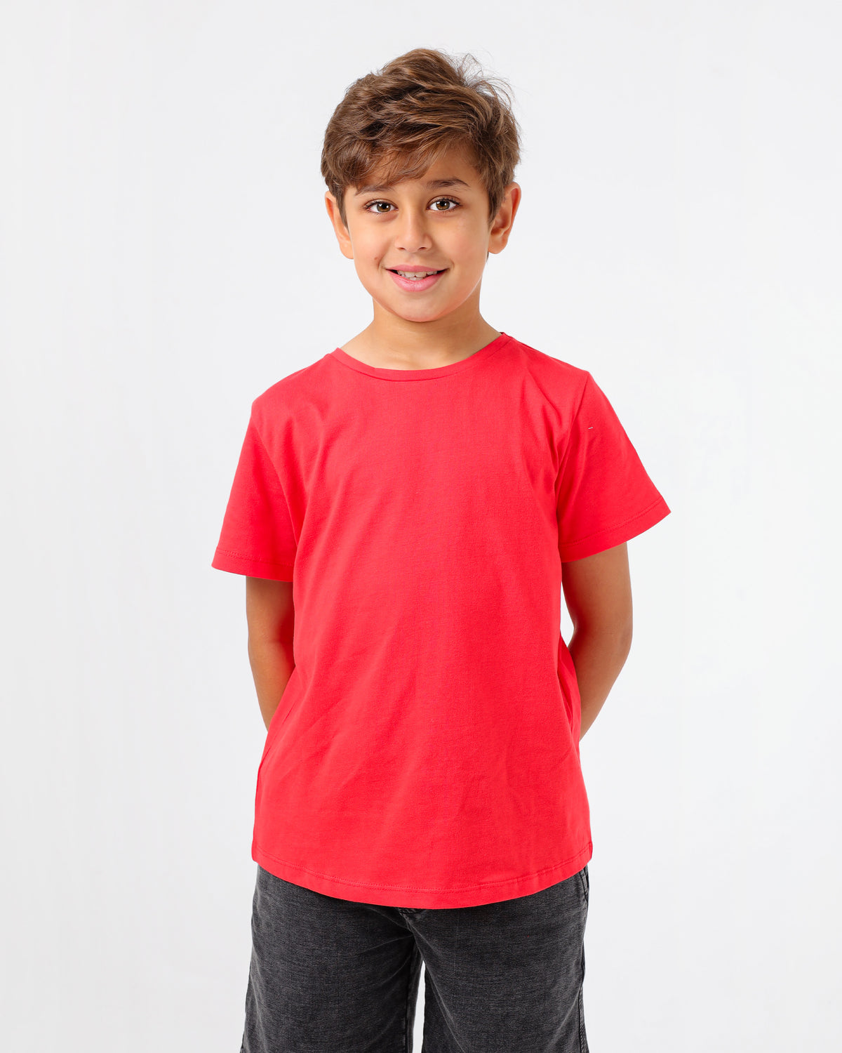Boys’ Basic Crew Neck T-Shirt