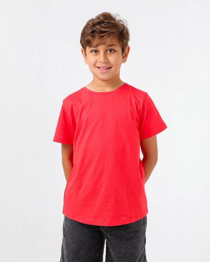 Boys’ Basic Crew Neck T-Shirt