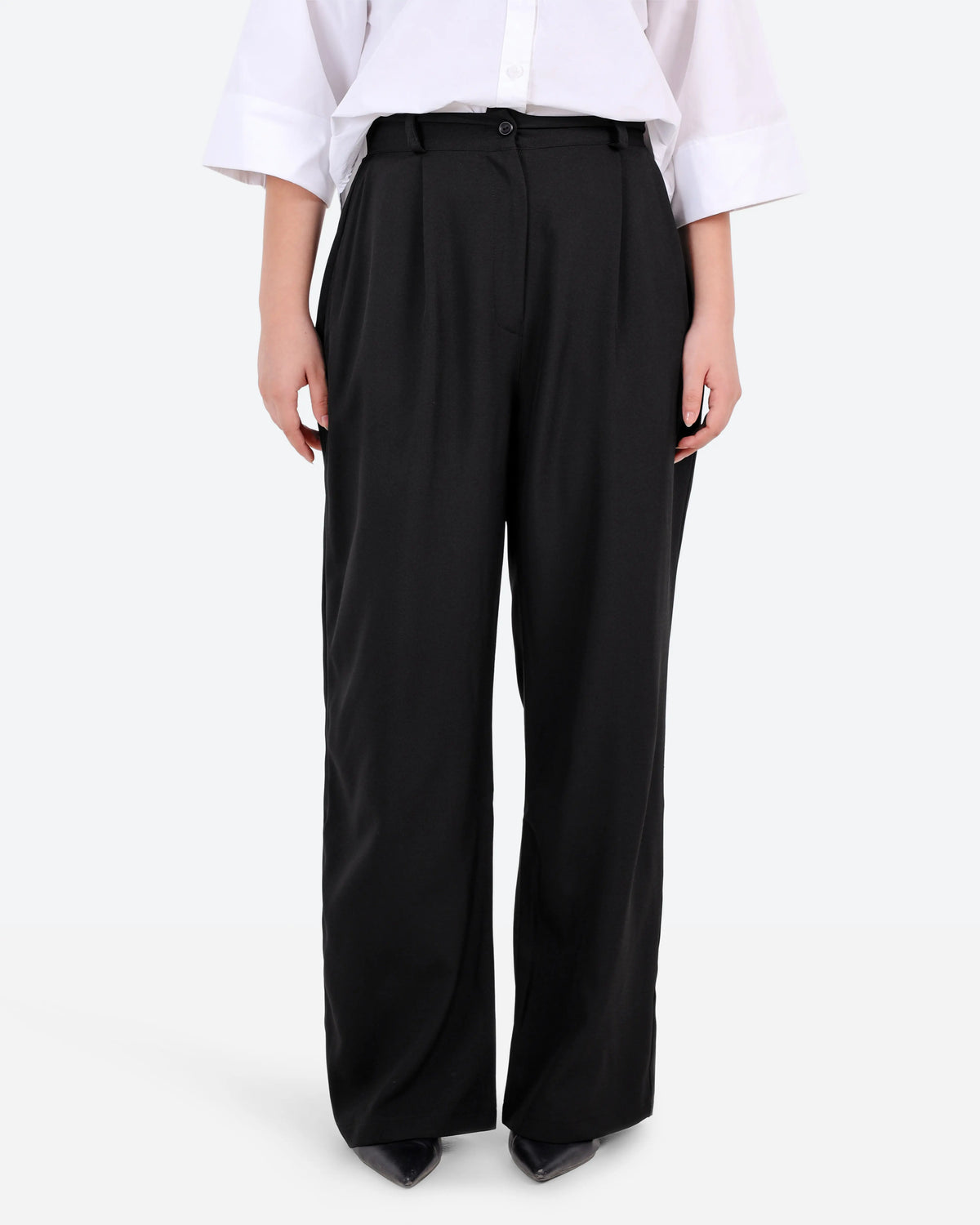 بنطلون كلاسيك اوفر سايز كسرات BeNeshty S-XL