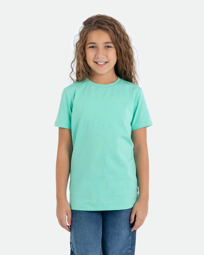 Girls’ Basic Crew Neck T-Shirt