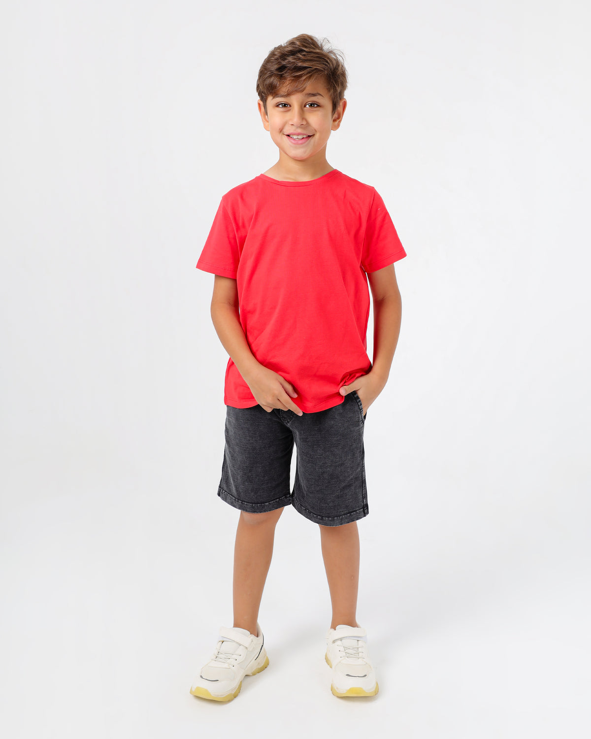 Boys’ Basic Crew Neck T-Shirt