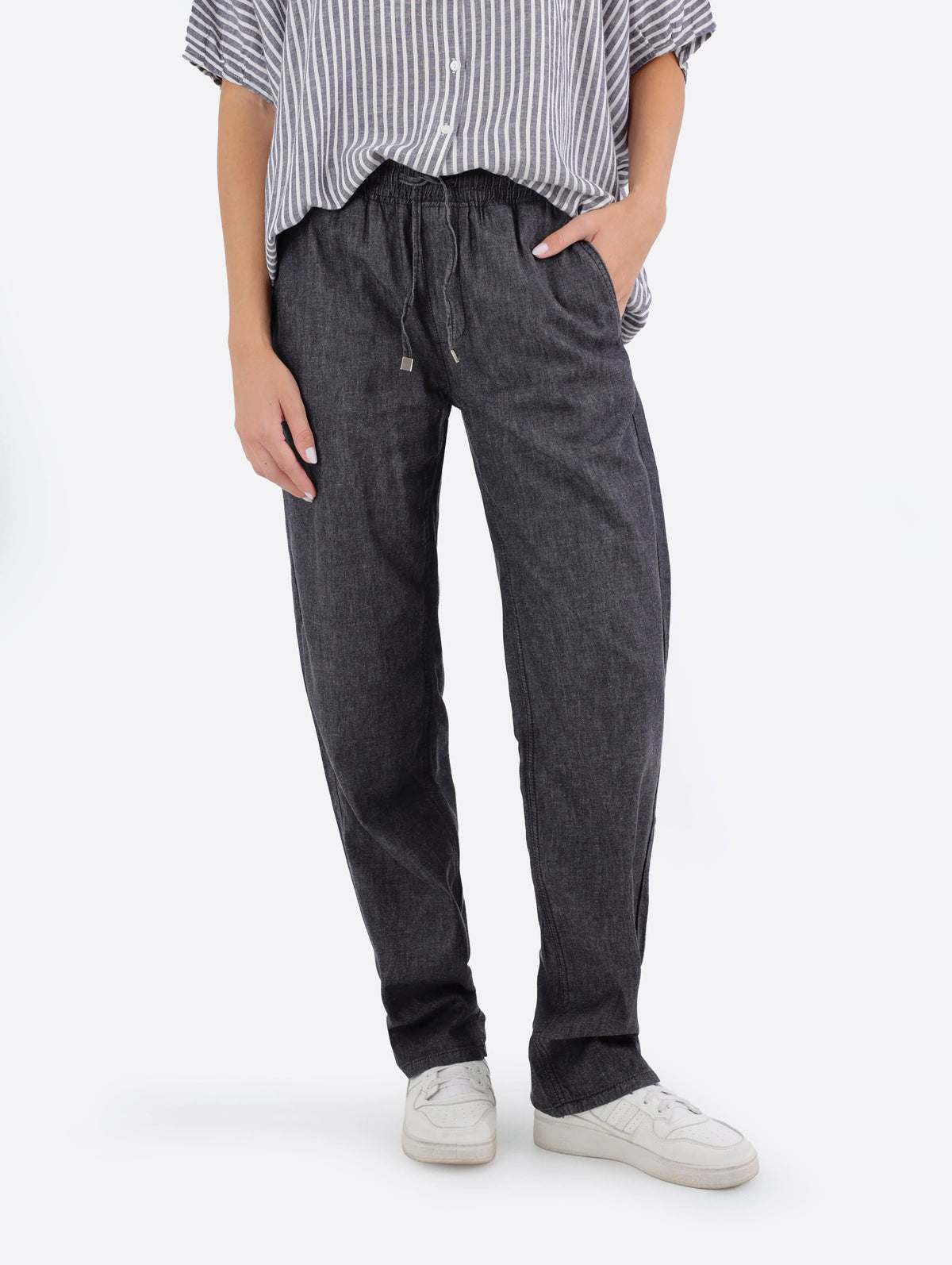 بنطلون جينز BAGGY fit كمر استيك BeNeshty